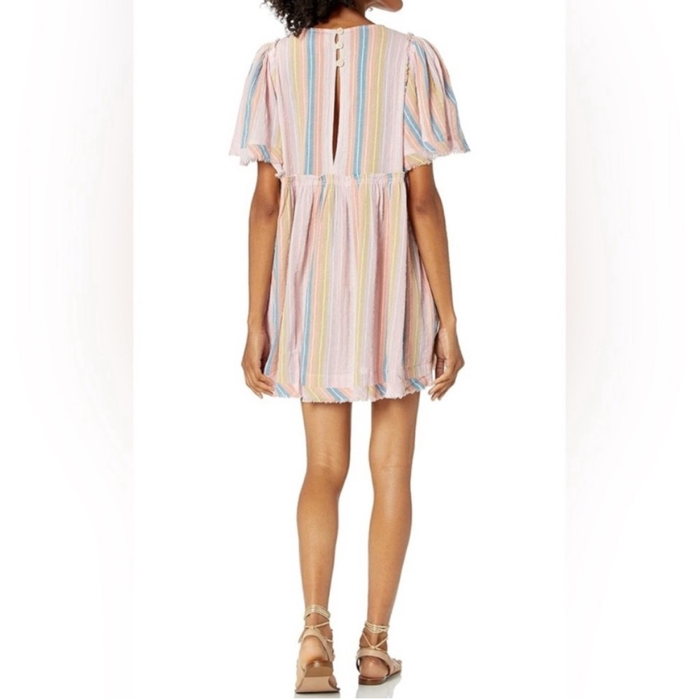 Show Me Your Mumu Brooks Babydoll Mini Dress Paradise Stripe Small NWT Cotton - Picture 4 of 14